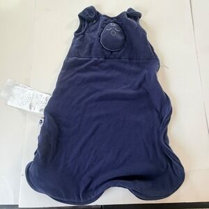 Nested Bean Zen Sack Sleep Sack Kids 3-6M  Navy Blue Weighted Swaddle Gentle